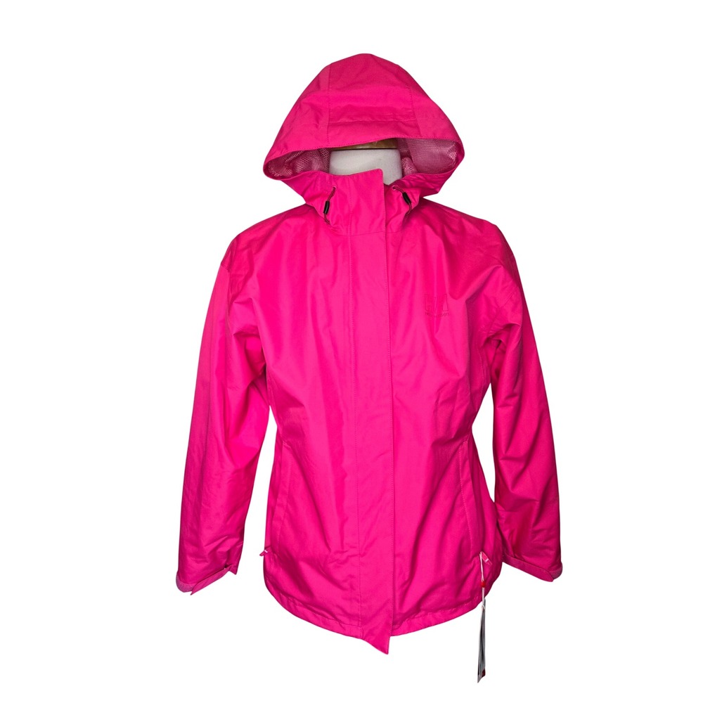 Helly Hansen XL Hot Pink Helly Tech Waterproof Hooded Rain Jacket NWT Gorpcore